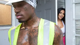 Rose Monroe Bangs Construction Worker