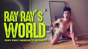 Ray Ray Xxx Gets Weird In Front Of The Mirror Before Blowing A Dildo