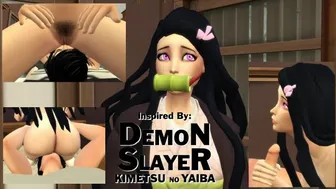 Demon Slayer Fantasy #1 - Virgin Nezuko First Time - Horny Tanjiro - Loud Orgasms - Sims 4 Roleplay