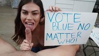 Stepsis Sucks My Cock So I Vote Blue