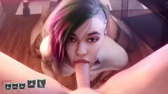 Cyberpunk 2077 Sex - Judy Alvarez Does Dt Blowjob. Gameplay Xmod's Pov Bj