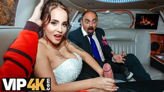 Random Passerby Scores Luxurious Bride In The Wedding Limo