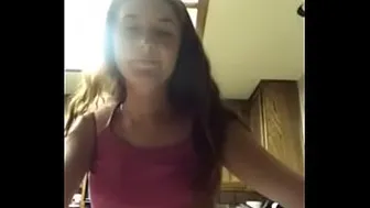 Showing Boobs In Her Kitchen Periscope