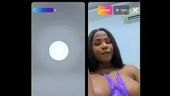 Morena Com Brinquedo Na Live Parte 2