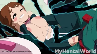 Ochaco Uraraka Hentai Animation Compilation