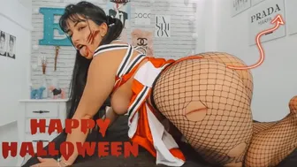 Horror Porn Sexy Zoombie Cheerleader Teasing In The Red Light Green Light Jerk Off Game Can You Win