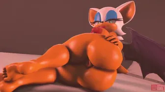 Rouge The Bat - Farting In Your Face (Fat Ass) 【Hentai 3D】