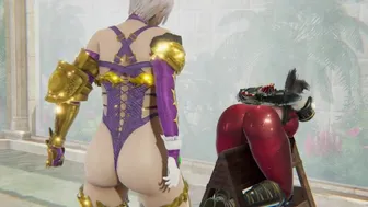 Futa Ivy Valentine Whips Taki Until She Cums Soul Calibur Bdsm Bondage 3D Hentai