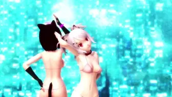 【Mmd】Kaat & Luna Dive To Blue【R-18】