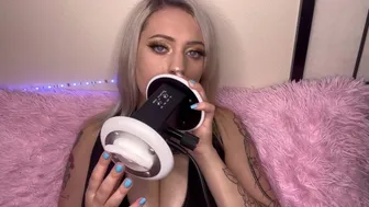 (Moaning Asmr) Drooling Ear Eating Orgasm