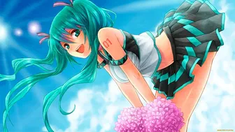 ⭐ Hatsune Miku Sex With A Beautiful Girl. (3D Hentai)