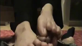 Asian Girl's Foot Fetish During A Call