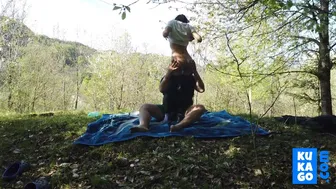 Outdoor Sex With My Boyfriend - Blowjob And More In The Forest