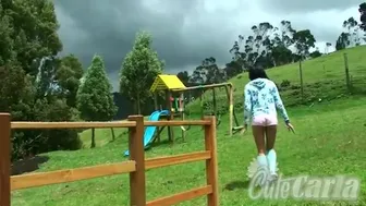 Cute Carla Goes Naked At The Playground