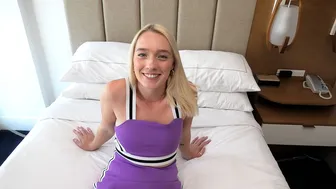 This Blonde Teen Cocksucker Loves Eating Ass