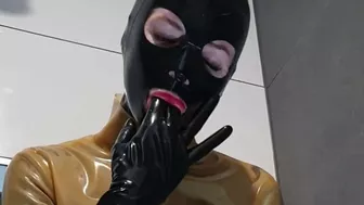 Indulging In The Pleasure: A Latex Catsuit Exhibitionism Show