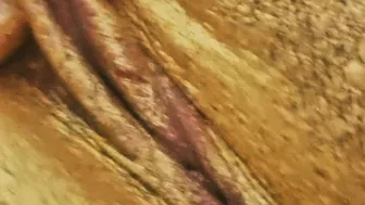 Mastubating In Gold With Real Orgasm In Close Up