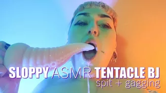 Sloppy Asmr Tentacle Blow Job + Gagging