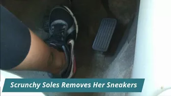 Scrunchy Soles Removes Her Sneakers