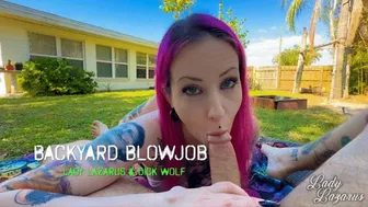 Pov Backyard Blowjob