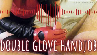 Double Leather Glove Handjob & Blowjob (1080 Mp4)