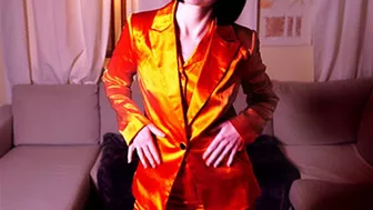 My Super Sexy Orange Satin Suit Joi [Wmv]