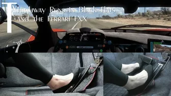 Highway Runs In Black Flats And The Ferrari Fxx (Mp4 1080P)