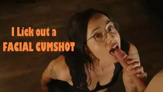 Licking Out A Facial Cumshot Blowjob