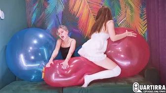 Q845 Cosette And Stashia Ride Two Rx36 Longnecks And Pop Them - 1080P