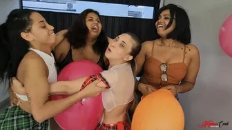 3 Beautiful Girls And 1 Bbw Popping Balloons - With Veronica Lins - Clip 3 Full Hd - Kc 2023