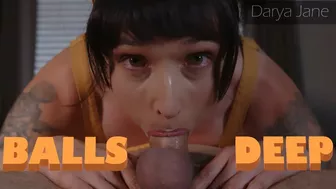 Balls Deep Deepthroat Blowjob