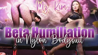 Beta Humiliation In Nylon Bodysuit - Mzkim