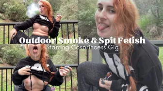 Outdoor Smoking & Spit Fetish