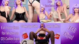 Eat Your Cum For Mistress Cei Collection - Cum Eating Instructions & Humiliation With Femdom Mistress Mystique - Mp4