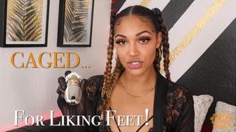 Caged For Liking Feet! Ft Honey 4K