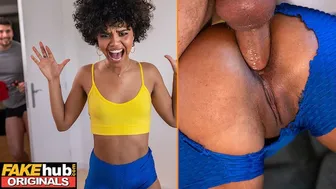 Sexy Young Ebony Babe Gets Pranked By Her Housemate Before Having Anal Sex