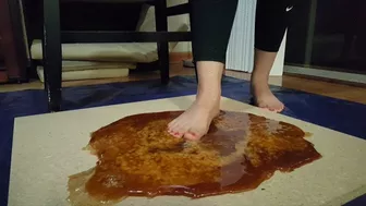 Gray Jane Stuck Barefoot In Honey Trap