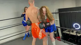 Mw-1560 Mutiny And Felicia Vs David And Aaron Hummer 2 Vs 2 Maledom Mixed Boxing