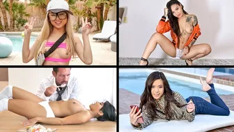 Little Asian Cuties Compilation Feat. Ember Snow, Honey Gold, Lulu Chu & Vina Sky - Teamskeet