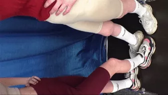 Teen Girls In Balenciaga Sneakers Try To Crush My Face (Part 6 Of 11), Flo524X 1080P