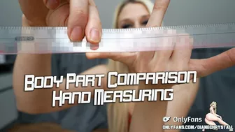 Size Comparison Hand Measuring With Ruler - Wmw 1080P Fullhd