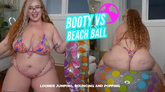 Booty Vs Beach Ball - Gwen Adora And Her Bbw Ass Bounce On A Balloon For The Looners! - Sd Mp4