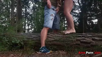 A Stranger Fucked Me Doggystyle After I Sucked Him In The Forest