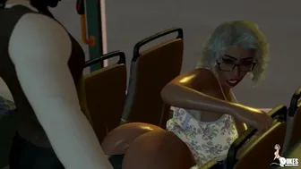 After A Long Day Of Shopping With Her Church Pastor, Ms. Jiggles Takes A Ride Home In A Crowded Bus