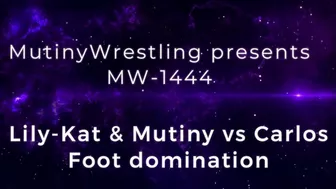 Mw-1444 Carlos Vs Lily-Kat And Mutiny Wrestling And Foot Domination Wmv Format