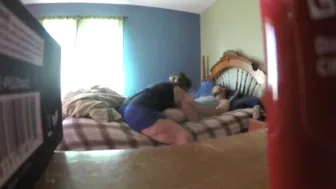 Peeping At Mom's Big Ass As She Enjoys A Cock