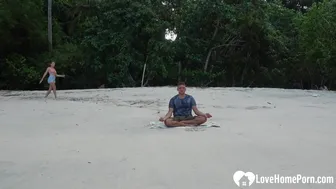 Meditation On The Beach Ended With A Blowjob