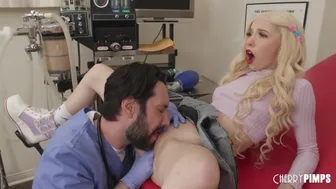 Busted! New Series From Cherrypimps Doctor Gets Caught Finger Fucking His Hot Blonde Teen Patient