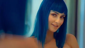 Blue-Haired Chick Jewelz Blu Stimulates Her Wet Pussy With Love