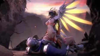 Mercy Screw With Soldier Overwatch Full Hd Nsfw